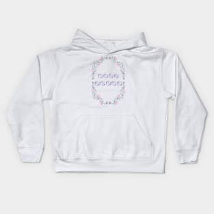 Wildflower wedding Team Bride Kids Hoodie